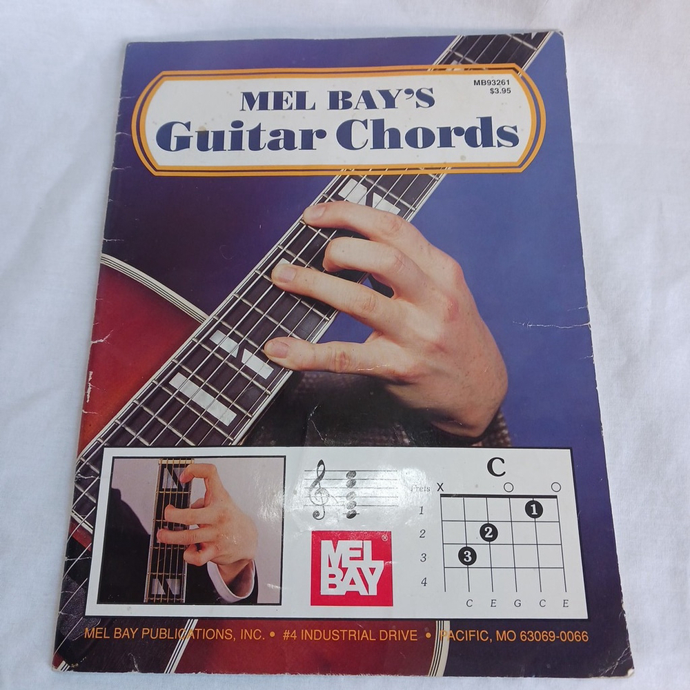 Mel Bay Guitar Chords Book Vintage Music Instruction